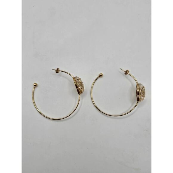 Louis Vuitton Gold-tone A La Folie Hoop Earrings - Picture 5 of 10